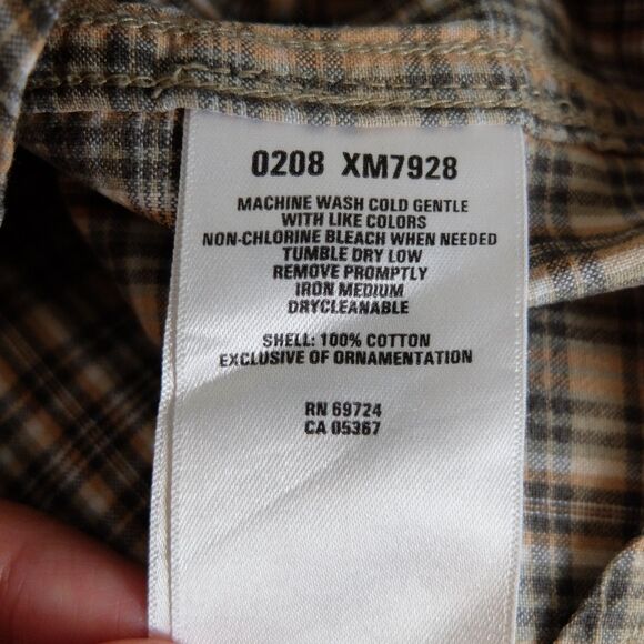 Columbia Tan Button Down Long Sleeves Shirt Size XXL - Picture 7 of 9